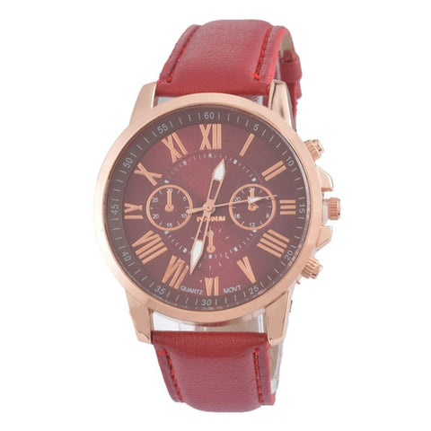 FUNIQUE Fashion Minimalist Watches Women PU Leather Ladies Dress Gold Quartz Watch 2017 Hot Sale Wristwatch For Girls Clock Gift - watchwomen