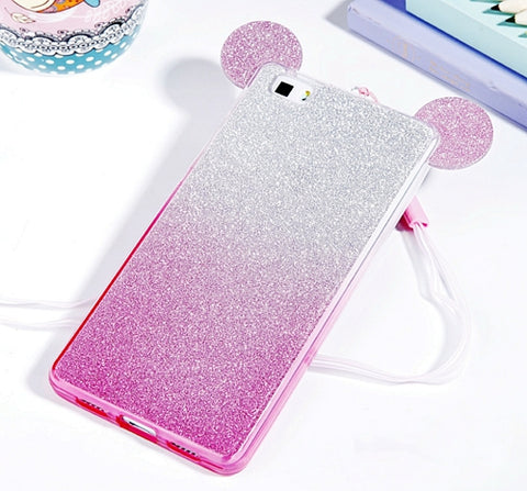For Fundas Huawei P8 Lite P8lite Case Cute 3D Cartoon Minnie Girl Silicone Back Cover Capas Para For Huawei Ascend P8 Lite Coque - watchwomen