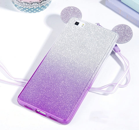 For Fundas Huawei P8 Lite P8lite Case Cute 3D Cartoon Minnie Girl Silicone Back Cover Capas Para For Huawei Ascend P8 Lite Coque - watchwomen