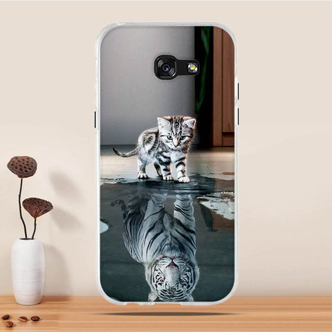 Phone Case For Samsung Galaxy A5 2017 Case Silicon Cover for Samsung Galaxy A5 A520F 5.2" Cover 3D Cat Case for Samsung A5 2017 - watchwomen