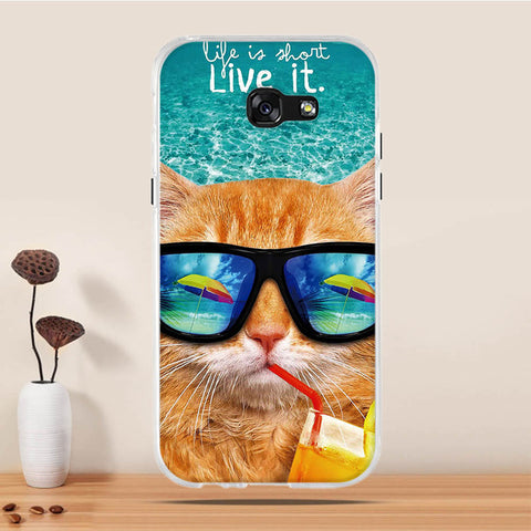 Phone Case For Samsung Galaxy A5 2017 Case Silicon Cover for Samsung Galaxy A5 A520F 5.2" Cover 3D Cat Case for Samsung A5 2017 - watchwomen