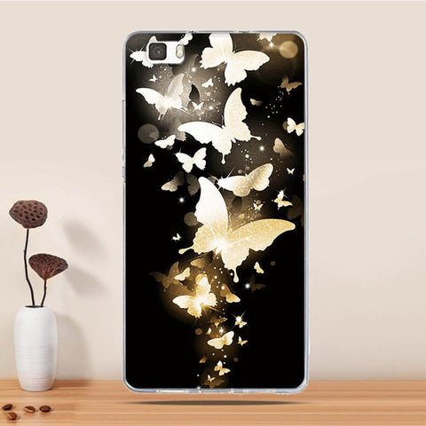 Soft TPU Case For Coque Huawei P8 LITE Case Silicon Back Cover For Funda Huawei Ascend P8 Lite Case 3D Relief phone bags Capa - watchwomen