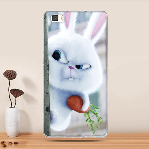 Soft TPU Case For Coque Huawei P8 LITE Case Silicon Back Cover For Funda Huawei Ascend P8 Lite Case 3D Relief phone bags Capa - watchwomen
