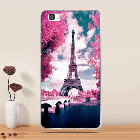Soft TPU Case For Coque Huawei P8 LITE Case Silicon Back Cover For Funda Huawei Ascend P8 Lite Case 3D Relief phone bags Capa - watchwomen