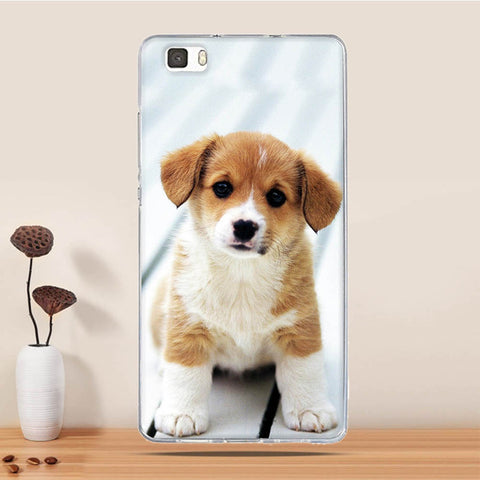 Soft TPU Case For Coque Huawei P8 LITE Case Silicon Back Cover For Funda Huawei Ascend P8 Lite Case 3D Relief phone bags Capa - watchwomen