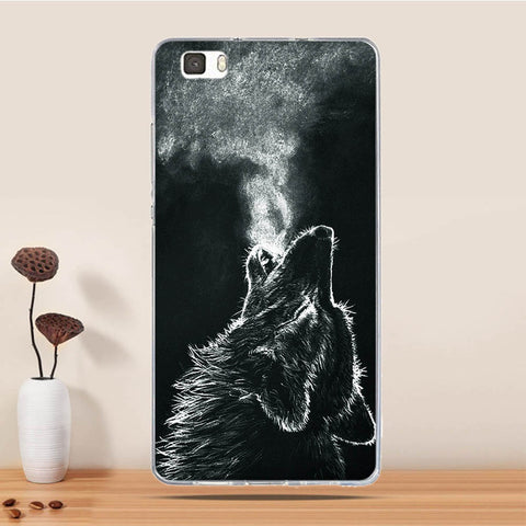 Soft TPU Case For Coque Huawei P8 LITE Case Silicon Back Cover For Funda Huawei Ascend P8 Lite Case 3D Relief phone bags Capa - watchwomen