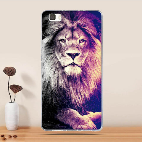 Soft TPU Case For Coque Huawei P8 LITE Case Silicon Back Cover For Funda Huawei Ascend P8 Lite Case 3D Relief phone bags Capa - watchwomen