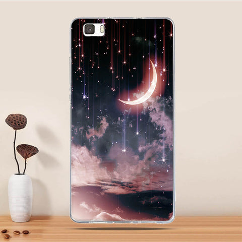 Soft TPU Case For Coque Huawei P8 LITE Case Silicon Back Cover For Funda Huawei Ascend P8 Lite Case 3D Relief phone bags Capa - watchwomen