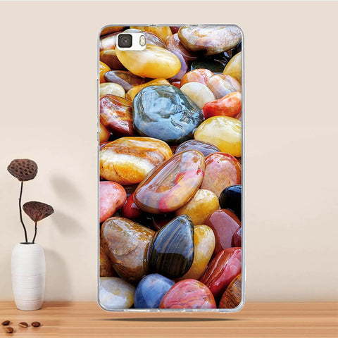 Soft TPU Case For Coque Huawei P8 LITE Case Silicon Back Cover For Funda Huawei Ascend P8 Lite Case 3D Relief phone bags Capa - watchwomen