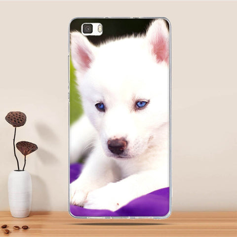 Soft TPU Case For Coque Huawei P8 LITE Case Silicon Back Cover For Funda Huawei Ascend P8 Lite Case 3D Relief phone bags Capa - watchwomen