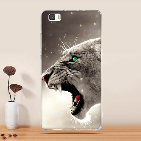 Soft TPU Case For Coque Huawei P8 LITE Case Silicon Back Cover For Funda Huawei Ascend P8 Lite Case 3D Relief phone bags Capa - watchwomen