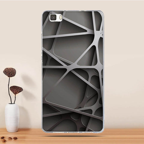Soft TPU Case For Coque Huawei P8 LITE Case Silicon Back Cover For Funda Huawei Ascend P8 Lite Case 3D Relief phone bags Capa - watchwomen