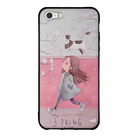 For iPhone 5 Case Cute TPU iphone 6 6s case for iphone 5 5s case Silicon Soft Cover For iPhone 6 6s plus 7 7plus 8 8 Plus cover - watchwomen
