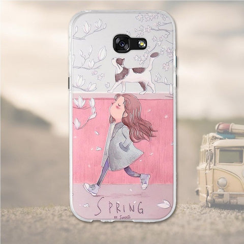 Case For Samsung Galaxy A5 A3 A7 2017 Case Silicone 3D Soft Case For Samsung Galaxy A5 2017 Cover Coque For Samsung A3 2017 Case - watchwomen