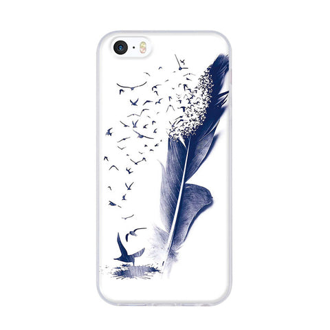 3D Print Case for Iphone 5s Soft TPU Phone Cover Case For iPhone 5 5S iPhone SE Back Silicone Cover for iphone5 Phone Case Shell - watchwomen