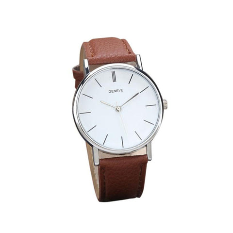 2017 Newly Designed Relogio Feminino Clock  New Womens Retro Design Leather Band Analog Alloy Quartz Wrist Watch Gift - watchwomen